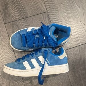 Adidas Kids Blue and White Sneakers